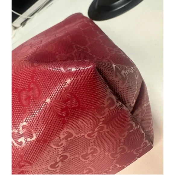 325. Red Gucci Tote Bag - Picture 6 of 16